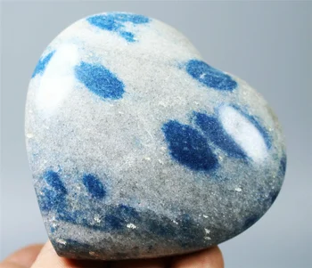Gamtos Blue Stone K2 Jasper Granito Kamuolys Poliruoti Širdies Gijimą