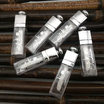 3.5 ml Mini Skaidrus lūpų glazūra vamzdis konteineriai lipgloss vamzdis skystas lūpų vamzdelį Išlyginti sidabro dizaino Tuščias butelis