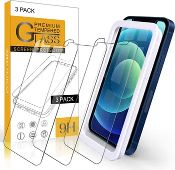 Arae Screen Protector, iPhone, 12 Mini, HD Grūdintas Stiklas Anti-Scratch Dirbti su Dauguma Atveju 5.4 colių, 3 Paketas