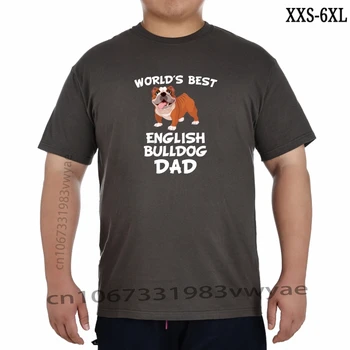 Pasaulių Geriausias anglų Buldogas Tėtis Šuns Savininkas Marškinėlius FullFigured Marškinėliai, XXS-6XL