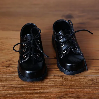 BJD doll batai 1/3 1/4 MSD DD lėlės dydis klasikinės juodos studentų odiniai batai mokyklos vienodos uniformos batų lėlės priedai