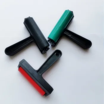 Didmeninė Deimantų Dažymo Įrankių Rinkinys Strumenti Per La Stampa Di Plastica A Rulli Printmaking Roller guminiu Voleliu Raudona 10cm