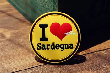 Aš Myliu Sardinija, Italija Turizmas Turistinių Kelionių Suvenyrų 3D Gumos Šaldytuvo Magnetu DOVANŲ IDĖJA Namų Dekoravimui