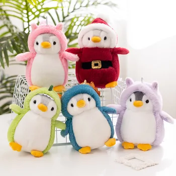 20cm Kawaii Pingvinas Transformuoti į Dinozaurų Vienaragis Katytė Pliušinis Žaislas, Minkšti Minkšti Kūrybiniai Žaislai Vaikams Mergaitėms Cosplay Sniego