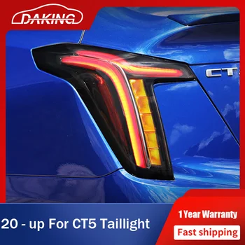 Automobilių Stiliaus Žibintai buvo Už Cadillac CT5 2020 - 2022 Visas LED DRL Animacija Juda Posūkio Signalo, Stabdžių Šviesos Lempų Surinkimas
