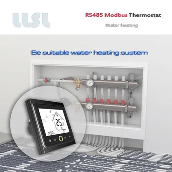 24VAC šiltas grindų termostatas RS485 Modbus Vandens šildymo termostatas