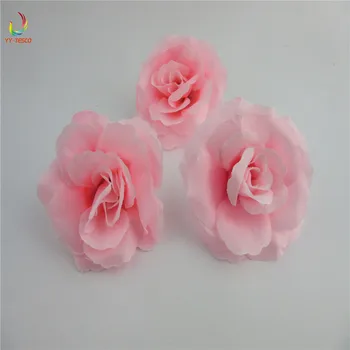 100vnt Dirbtinės Gėlės Šilko Rožės Vadovai, Vestuvių Dekoravimas Šalies Scrapbooking 7cm Pink Gėlių Vainikas Namų Reikmenys