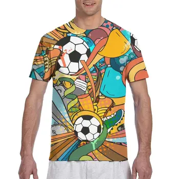 Besiūliai Su Futbolo Kamuoliu marškinėliai Žmogus T-shirt 2020 metų Vasaros Apvalios Kaklo Tshirts Tee Marškinėliai Vyrams Streetwear T-marškinėliai trumpomis Rankovėmis
