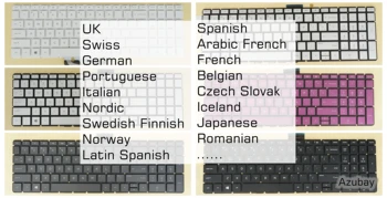 Jungtinės KARALYSTĖS, Šveicarijos, vokietijos, portugalijos, Belgijos Klaviatūra HP 17-BW0000 17m-bw0000 15-bq000 15-bq100 15m-bq000 15m-bq100 15m-bq121dx