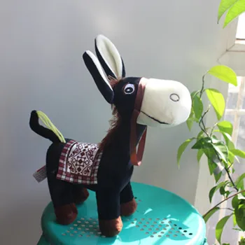 apie 25cm animacinių filmų juoda donkey pliušinis žaislas minkštos lėlės gimtadienio dovana b0475