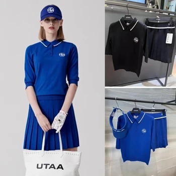 UTAA Golfo Moterų golfo kostiumas, vidutinė rankovė, mezgimo, korėjos versija, plonas ir universalus sporto golfas GOLFO kostiumas