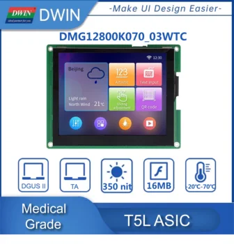 DWIN 7,0 Colių 1280*800 HMI JUTIKLINIS EKRANAS, LCD ekranas, Smart, LCD Modulis Uart Ekranas TFT Ekrano Modulis