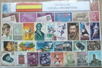 500Pcs/Daug Ispanija Ispanija Antspaudas Visi Skirtingi NE Pakartokite Naudojamos pašto antspaudo Pašto Ženklų Kolekcionavimas