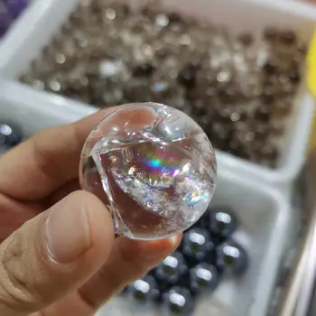 30-35mm Natūralus Vaivorykštinis kvarco Kamuolys Gydymo akmuo, Kristalai Srityje
