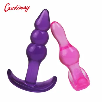 2vnt Butt Plug analinio sekso žaislus unsex Želė patyčių kieme Analinis kištukas Mini Granulių Suaugusiųjų Žaidimas, gėjų, Lesbiečių, erotiniai žaislai, sekso produktai