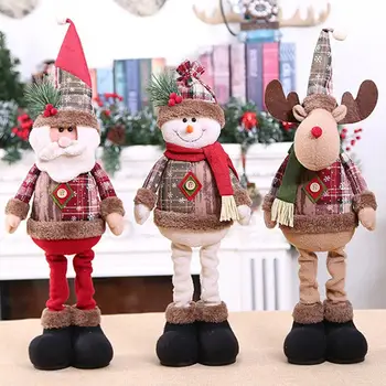 Kalėdų Lėlės Medžio Dekoro Naujųjų Metų Ornamentu Elnių, Sniego Santa Claus Nuolatinis Lėlės Apdailos Linksmų Christma