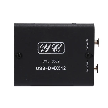 512 Kanalo USB DMX DMX512 LED Šviesos DMX-Scenos Apšvietimo Modulis Scenos Apšvietimas Valdytojas Mini Dekoderis